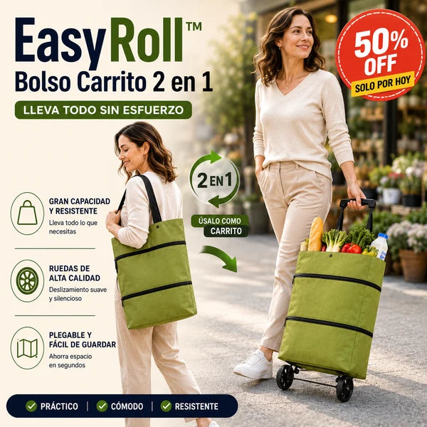 EasyRoll™ Pro — Bolso Carrito 2 en 1