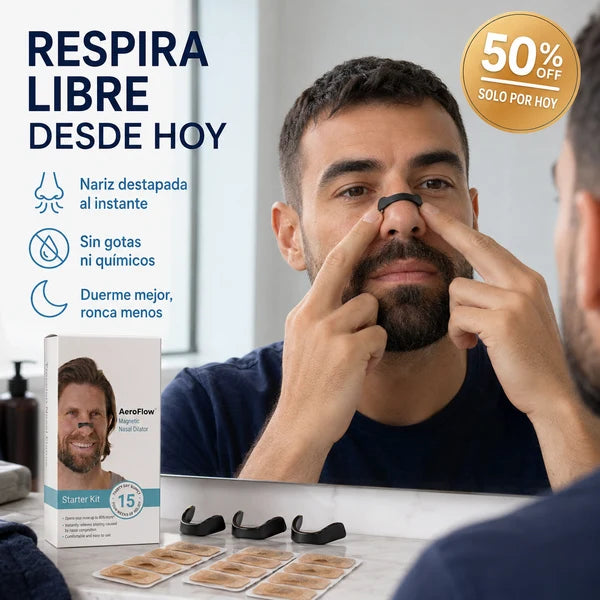 AeroFlow Pro — Despeja tu nariz tapada y vuelve a respirar libre, de día y de noche